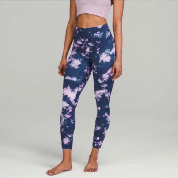 lululemon athletica Pants - Lululemon Align Leggings Circulate Tie Dye Mineral Blue